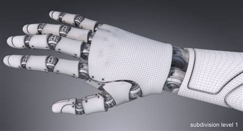 Robotic Hand D Model Turbosquid Robot D Model