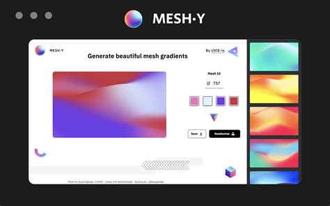 Generate Mesh Gradients | Customize & Free Export PNG