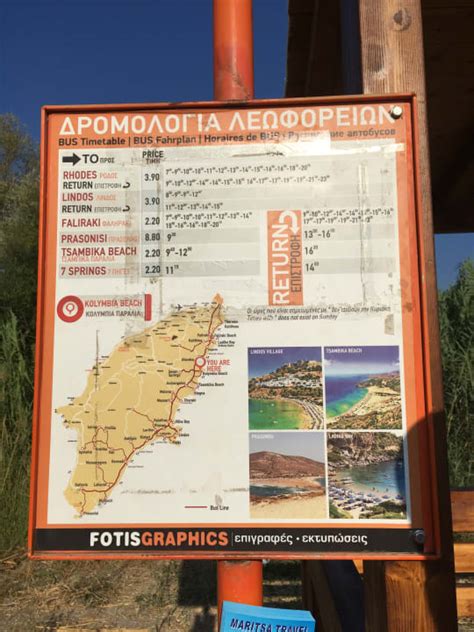 Busstation Direkt Vor Dem Atlantica Mikri Poli Rhodes Kolymbia