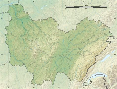 Cartes muettes de Bourgogne Franche Comté