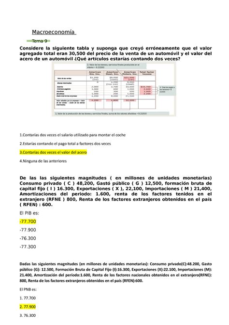 Test B Apuntes De Econom A A O Macroeconom A Considere La