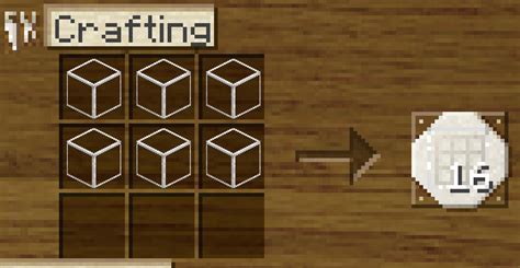 Glass Pane Recipe 6 Blocks 16 Panes R Minecraft