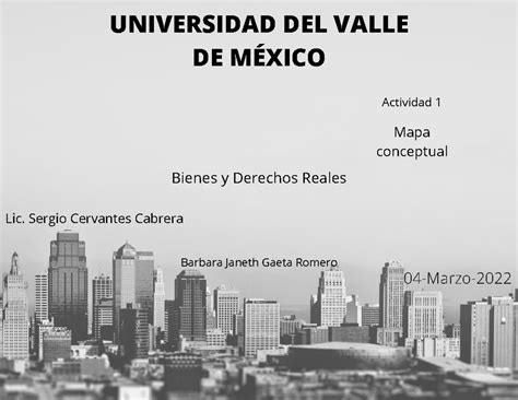 A1 BJGR UNIVERSIDAD DEL VALLE DE MÉXICO Actividad 1 Mapa conceptual