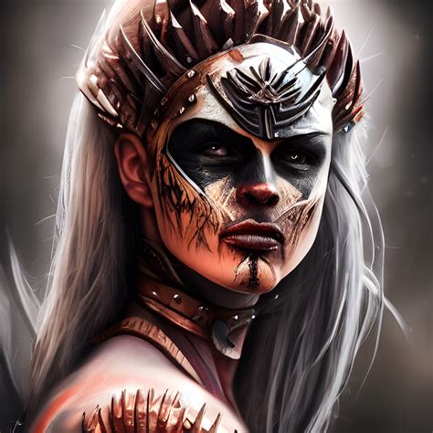 Female Warrior Painting