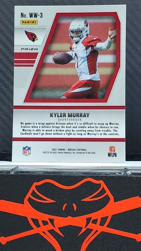 Kyler Murray 2021 Mosaic WILL TO WIN WW 3 Cardinals GREEN PRIZM