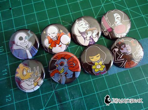 Undertale Buttons By Dragonbeak On Deviantart