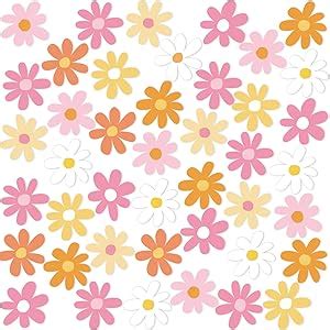 Amazon Seajan 200 Pcs Daisy Flower Cutouts Summer Boho Hippie