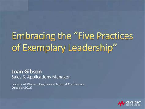 We Embracing The Five Practices Of Exemplary Leadership Ppt