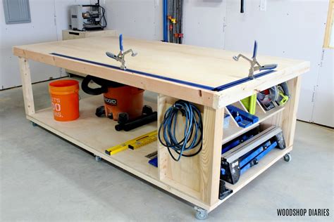 How To Build A DIY Mobile Workbench With Shelves Atelier Yuwa Ciao Jp