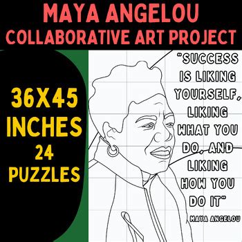 Maya Angelou Collaborative Poster X Inches Black History Month