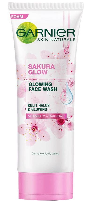 Garnier Sakura Glow Glowing Face Wash Facial Cleanser Ingredients Explained