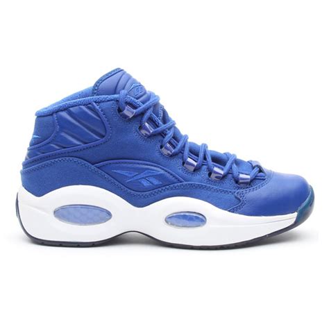 Reebok Question Mid Canvas Pack Royal Blue White Sole Collector