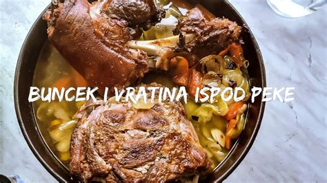 Svinjska Koljenica I Vratina Ispod Peke Pork Knee And Neck Under The