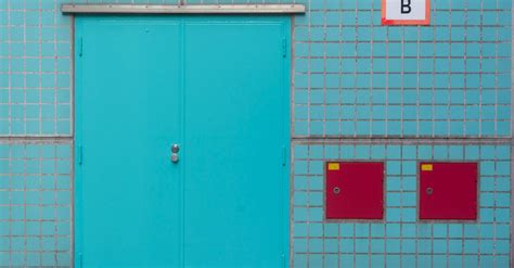 Blue Building Wall And Door · Free Stock Photo