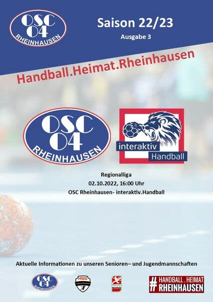 Handball Heimat Rheinhausen 3 22 23 OSC Handball Heimat Rheinhausen