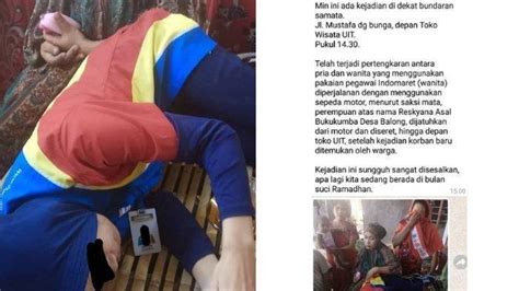 VIRAL Di Medsos Karyawati Indomaret Diseret Pacarnya Dari Motor Ini