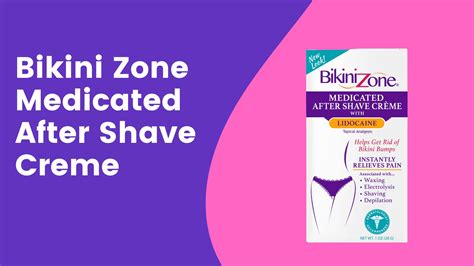 Bikini Zone Medicated After Shave Creme Instantly Stop Shaving Bumps