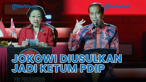 Jokowi Diusulkan Gantikan Megawati Sebagai Ketua Umum Pdi