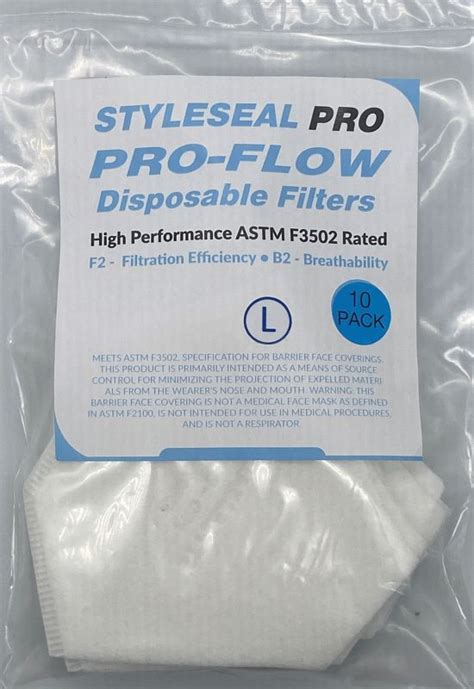 Breathable ASTM F3502 Mask Filters STYLEWIZE