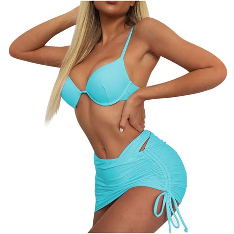 Piece Swimsuits For Women Skirt Cover Up Sexy Brazilian Bikini Set