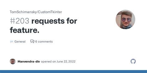 Requests For Feature TomSchimansky CustomTkinter Discussion 203