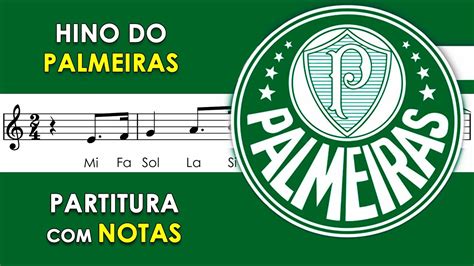 Hino Do Palmeiras Partitura Notas Para Flauta Doce Violino