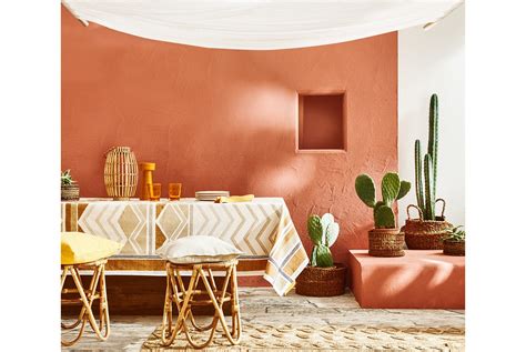 Love This Terracotta Wall Colour Terracotta Dining Room Terracotta