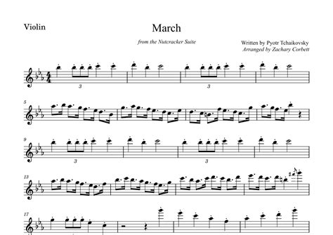 March From The Nutcracker Suite Arr Zachary Corbett By Pyotr Ilyich Tchaikovsky Sheet Music