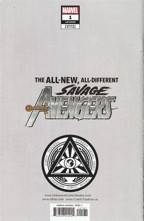 Savage Avengers Mico Suayan Unknown Comics Variant Cover Nm Marvel