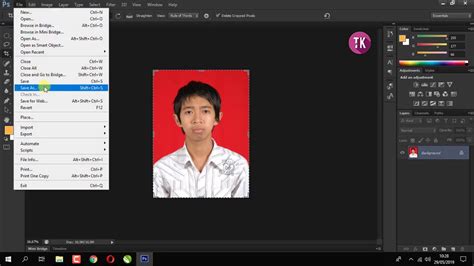 Cara Mudah Membuat Pas Foto Di Photoshop Youtube