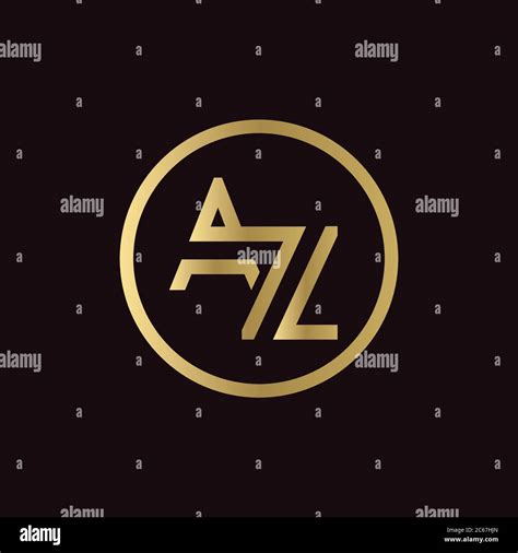 AZ Logo Design Business Typography Vector Template Creative Linked