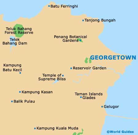 Georgetown Maps and Orientation: Georgetown, Penang, Malaysia