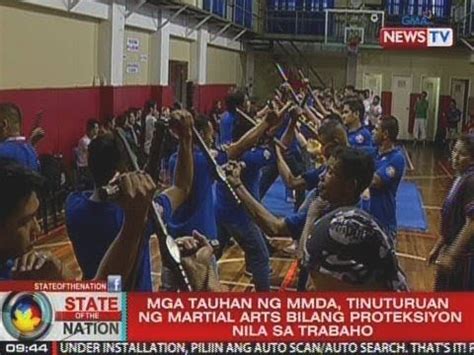 Sona Mga Tauhan Ng Mmda Tinuturuan Ng Martial Arts Youtube