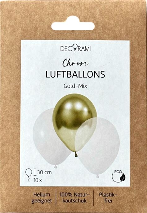 Decorami Luftballons Chrom Gold Mix Von Dm F R Ansehen