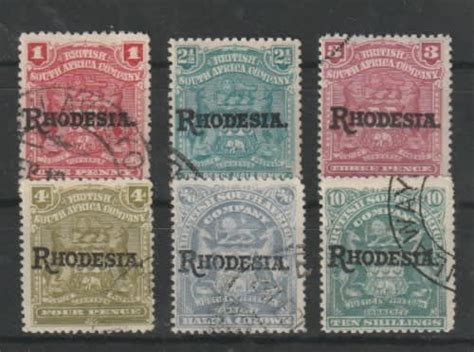 British South African Company Rhodesia Bsac Arms Rhodesia Lot Of