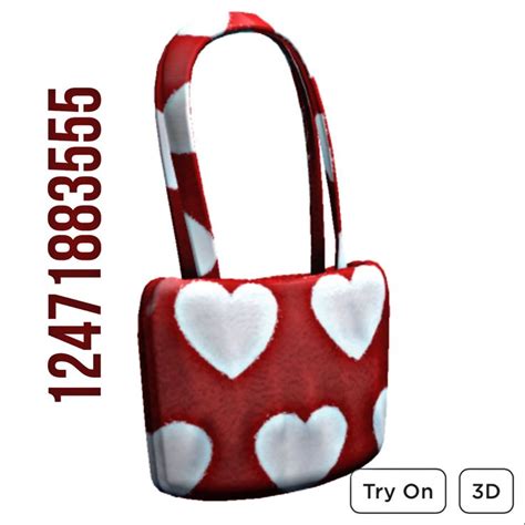 Heart Tote Bag 30 Roblox Codes Hello Kitty Bag Coding Clothes