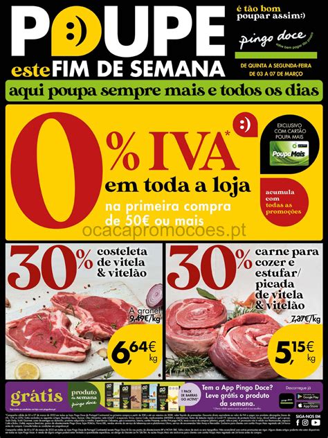 Antevis O Folheto Pingo Doce Fim De Semana Promo Es Mar O A Mar O