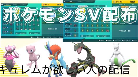 ポケモンsv 伝説とレア配布 一般色違い配布の配布会 ポケモンsv ポケモン配布会 Youtube