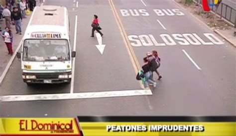 Peatones imprudentes falta de educación vial