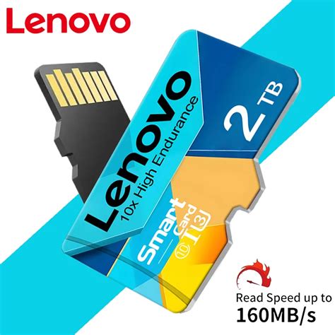 Lenovo Tarjeta Micro TF SD De Alta Velocidad 128GB 256GB U3 A2 Tarjeta