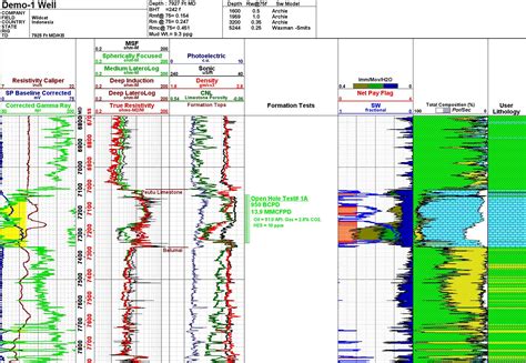 Geoscience Software Composite Logs