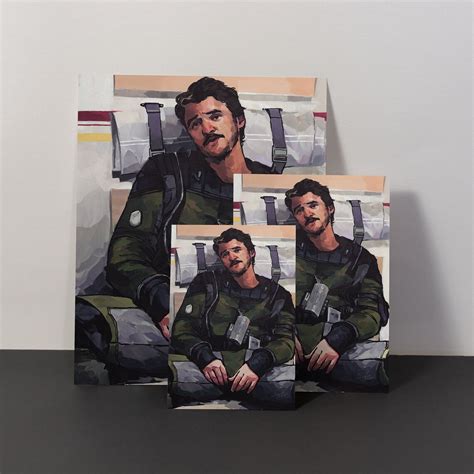 Ezra From Prospect Pedro Pascal Art Print Etsy