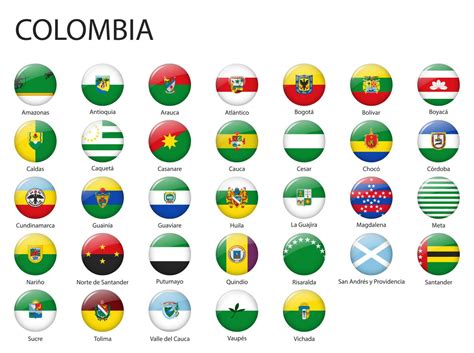 All Flags Of Regions Of Colombia Template For Your Design 21857883