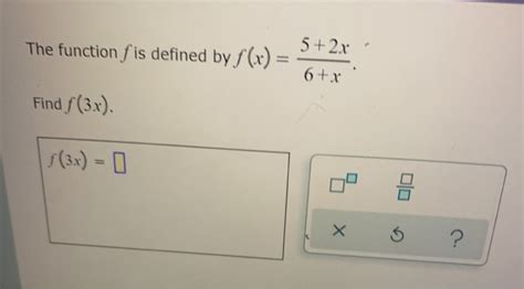 Solved The Function F Is Defined By F X R R Find Chegg