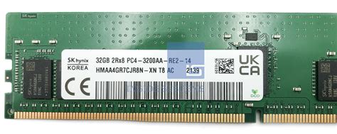 HMAA4GR7CJR8N Hynix 32GB 2Rx8 PC4 25600AA R 3200MHz Inside Systems A S