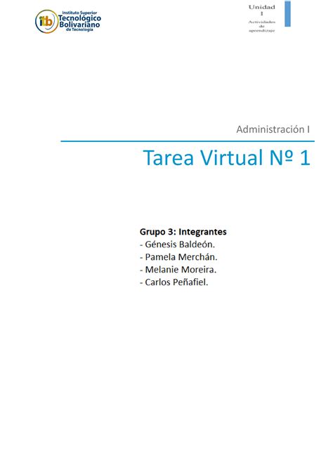 Tarea Virtual Administraci N Grupo Administraci N I Tarea