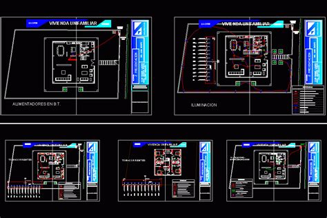 2 Storey House Electrical Installation Dwg Detail For Autocad • Designs Cad