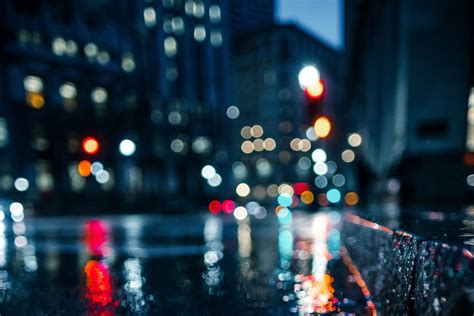 City Rain Royalty-Free Stock Photo