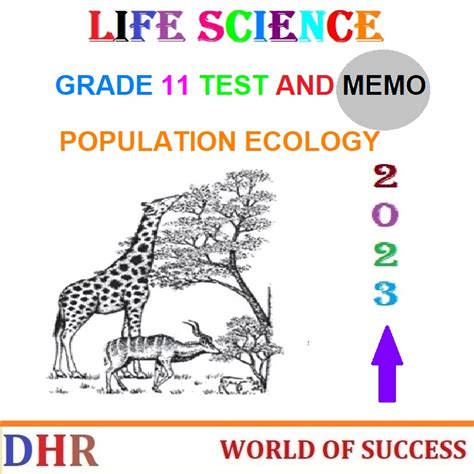 Grade 11 Life Science Population Ecology Test And Memorandum 2023