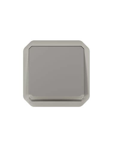 Poussoir No Nf Lumineux Plexo Composable Gris Legrand L